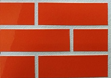 Orange 320 оранжевая, 240*71*10 мм, Глазурованная клинкерная фасадная плитка под кирпич ABC
