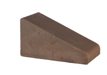 Lode Brunis Фигурный кирпич для забора и перекрытий, малое 230x125x105мм, коричневый
