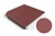 106 Угловая ступень Флорентинер противоскользящая с насечками, красная 330*330*17 мм
