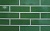 Глазурованная клинкерная фасадная плитка облицовочная под кирпич ABC Gruen 360 зеленая, 240*52*10 мм