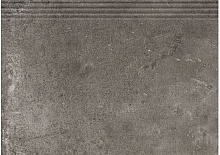 Клинкерная ступень с насечками противоскользящая плитка Cerrad Podloga Piatto antracyt 300*300*9 мм
